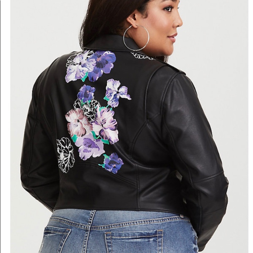 Floral Moto Jacket